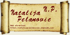 Natalija Pelanović vizit kartica